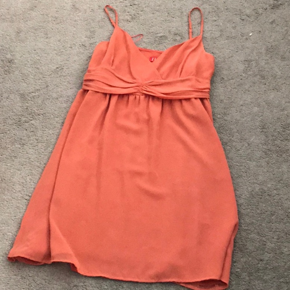 Flirty peach dress